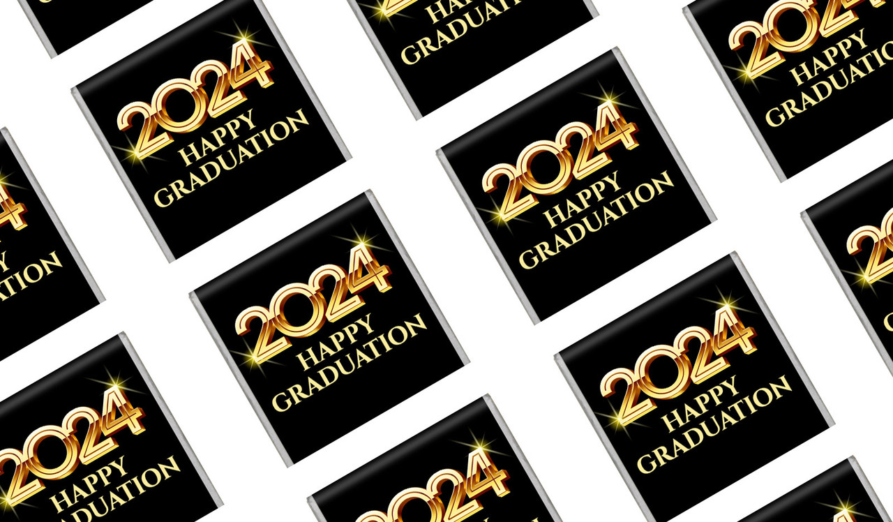 Golden Numbers Graduation Mini Chocolates