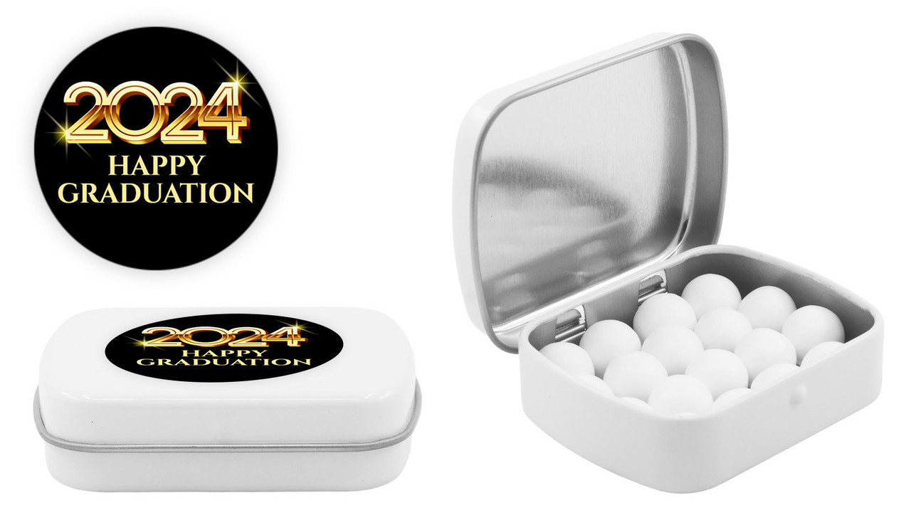 Golden Numbers Personalised Graduation Mint Tins