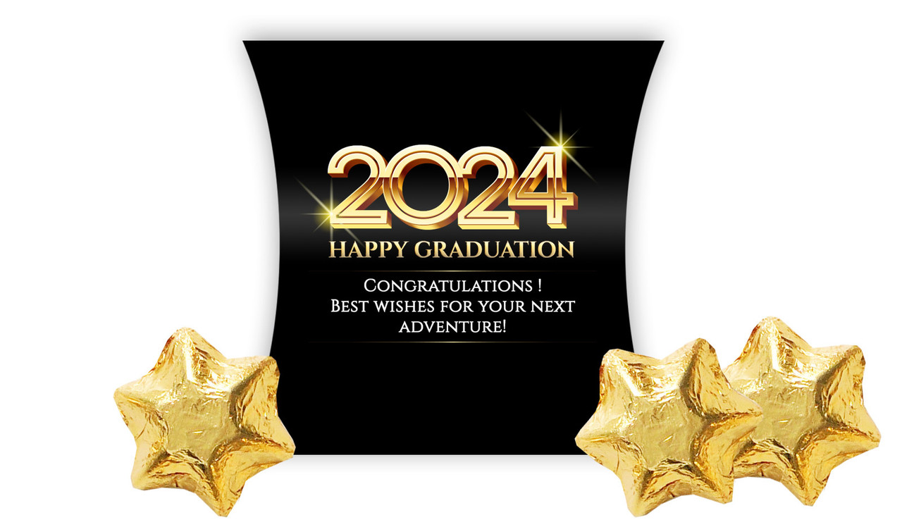 Golden Numbers Personalised Graduation Pillow Boxes