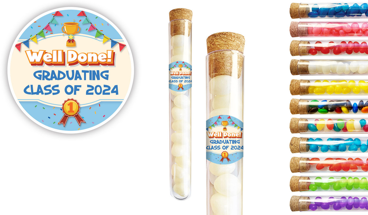 Primary School Personalised Graduation Test Tubes