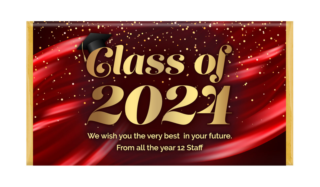 Red Curtain Graduation Chocolate Bars