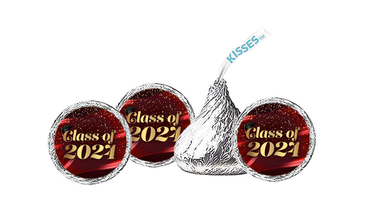 Red Curtain Graduation Custom Hershey's Kisses
