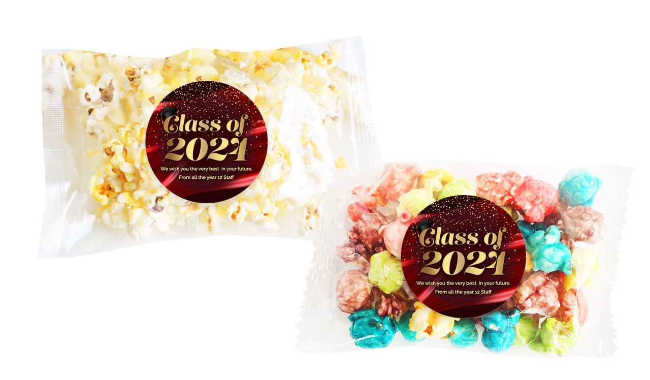 Red Curtain Personalised Graduation Popcorn Bag