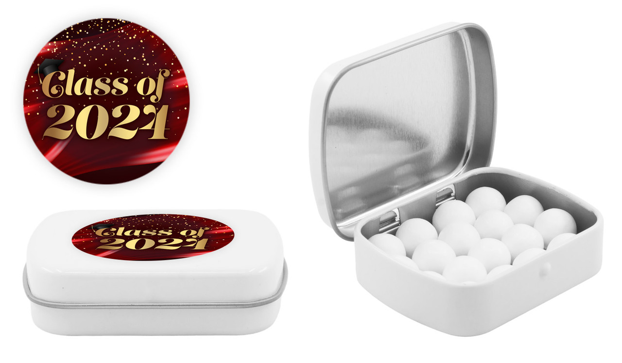 Red Curtain Personalised Graduation Mint Tins