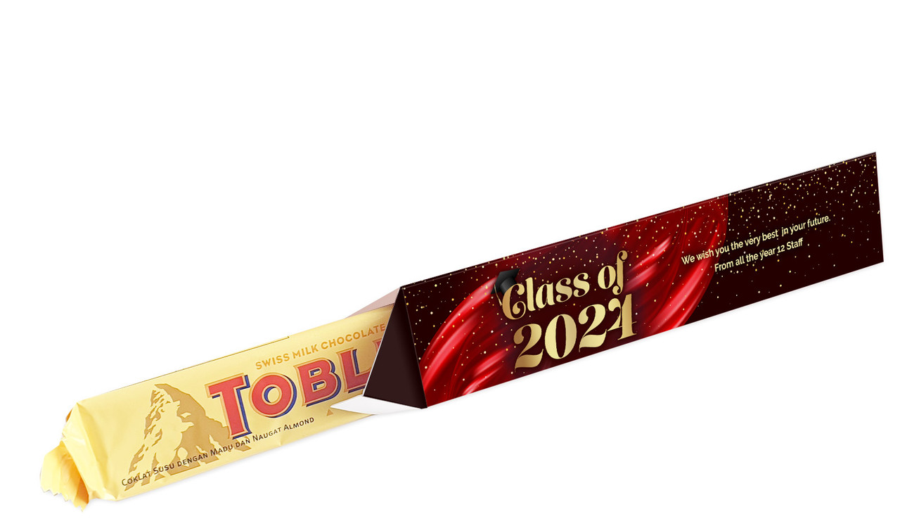 Red Curtain Personalised Graduation Toblerone Bar Box