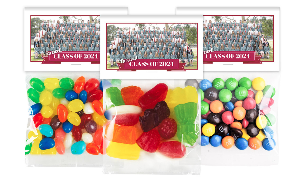 Banner Personalised Graduation Lolly Bag With Topper