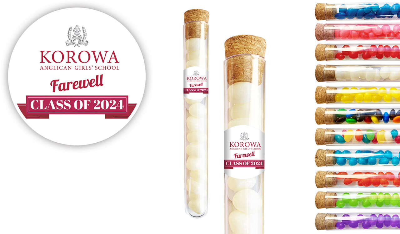 Banner Personalised Graduation Test Tubes