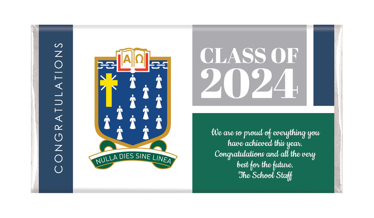 School Colours Graduation Chocolate Bars