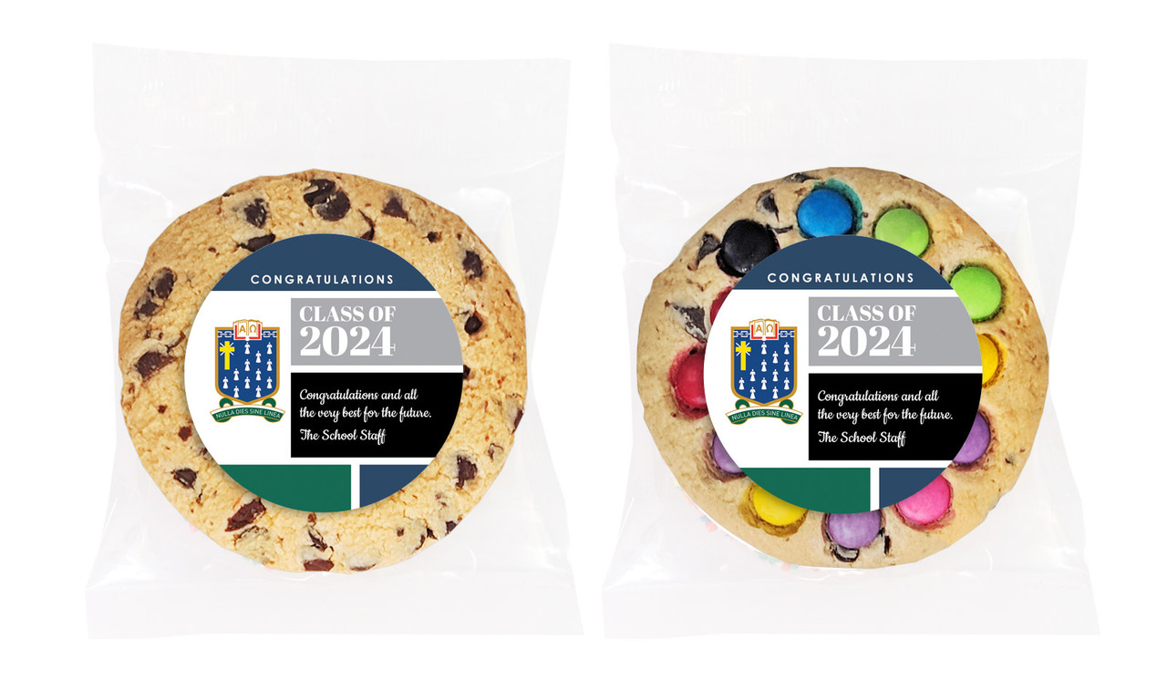 School Colours Personalised Graduation Cookies