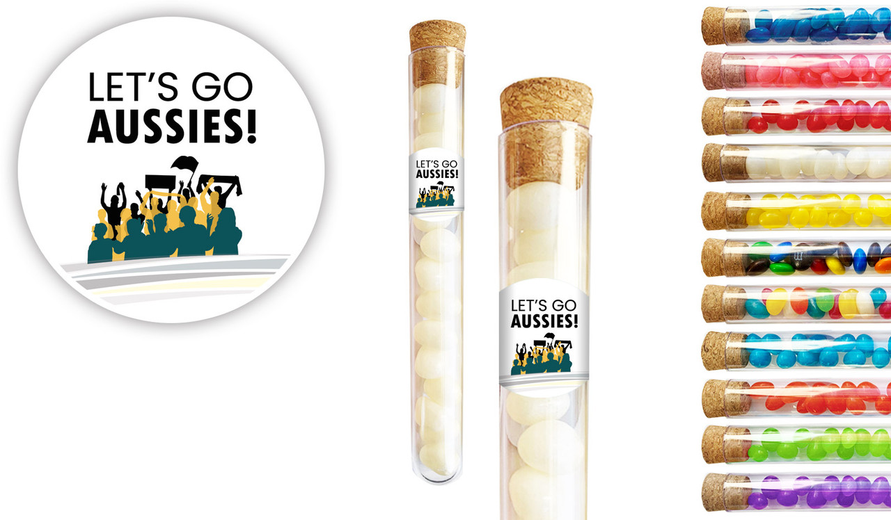 Go Aussies Australian Sports Test Tubes