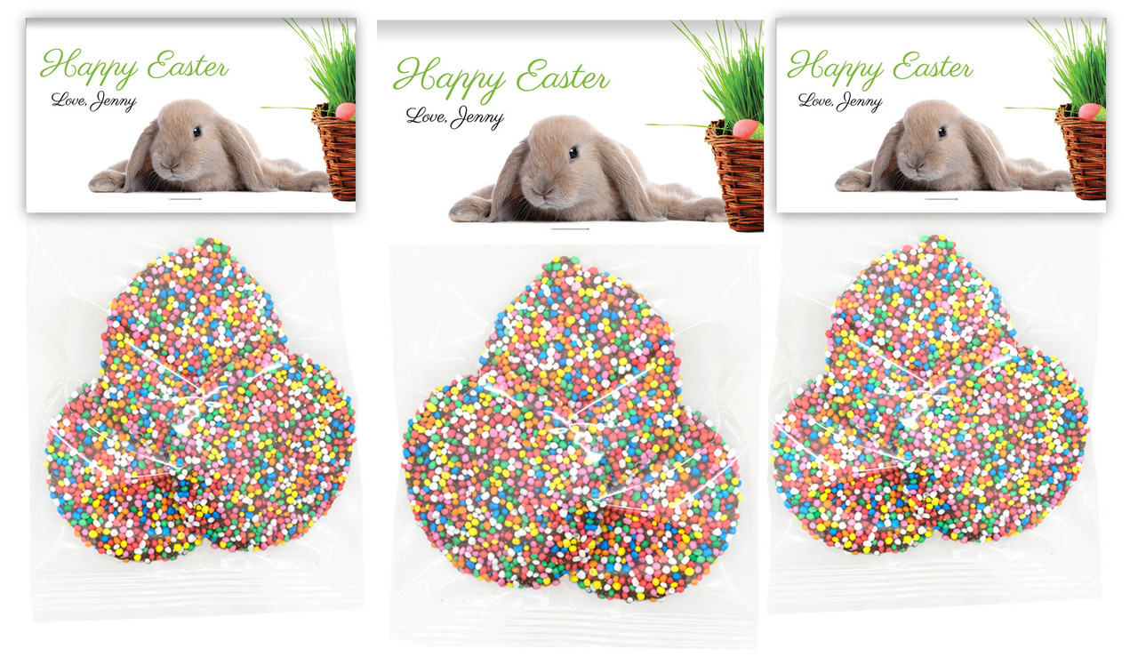 Floppy Eared Bunny Personalised Easter Speckle Bag