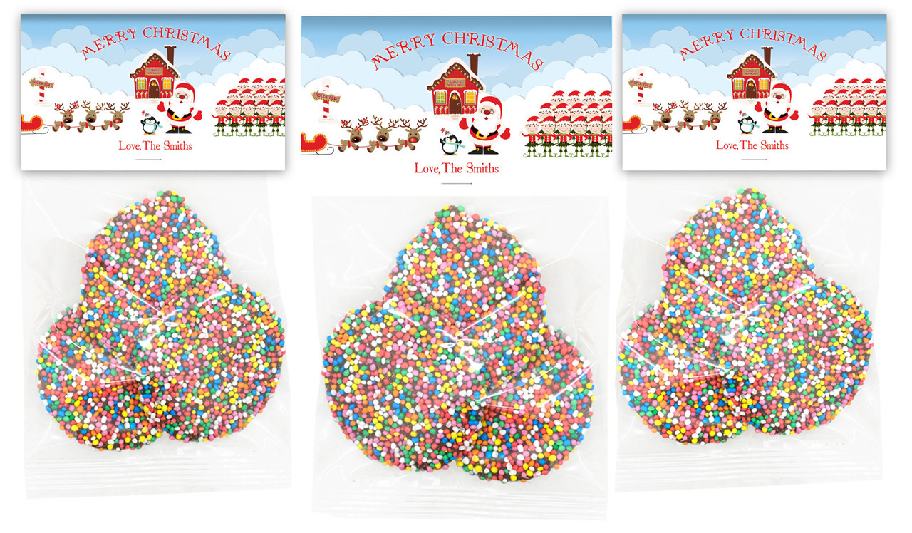 Santa's Workshop Personalised Speckle Bag