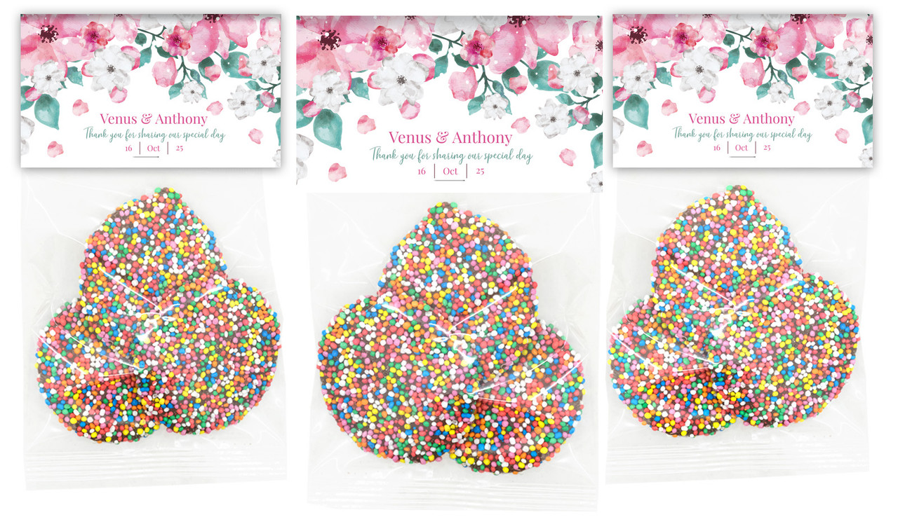 Falling Petals Personalised Speckle Bag