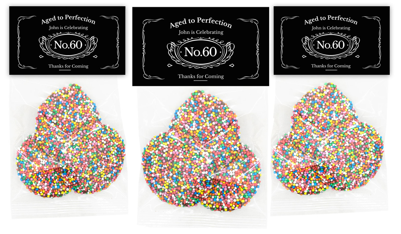 Aged To Perfection Personalised Birthday Speckle Bags