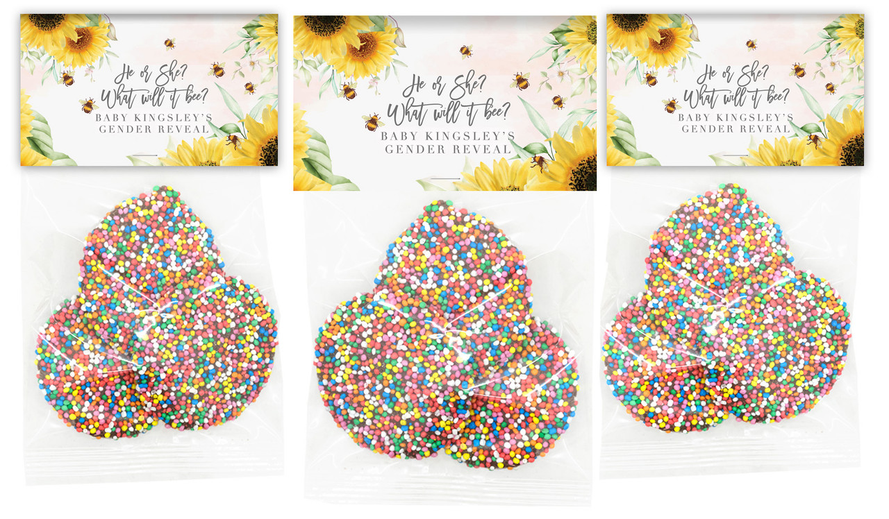Honey Bee Gender Reveal Speckle Bag