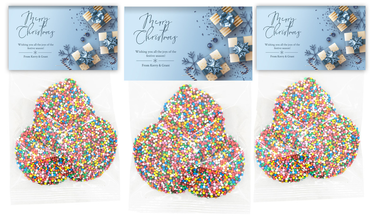 Baby Blue Christmas Custom Speckle Bag