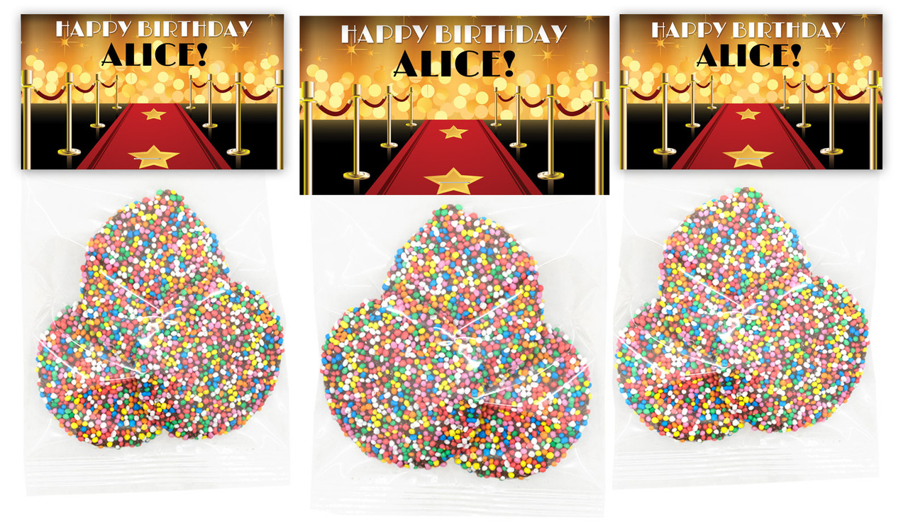 Hollywood Personalised Birthday Speckle Bag