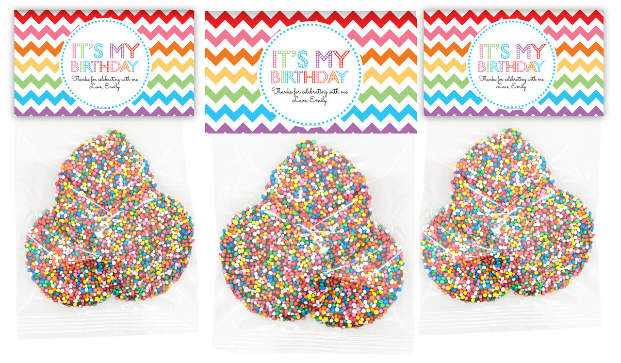 Chevron Rainbow Personalised Speckle Bag