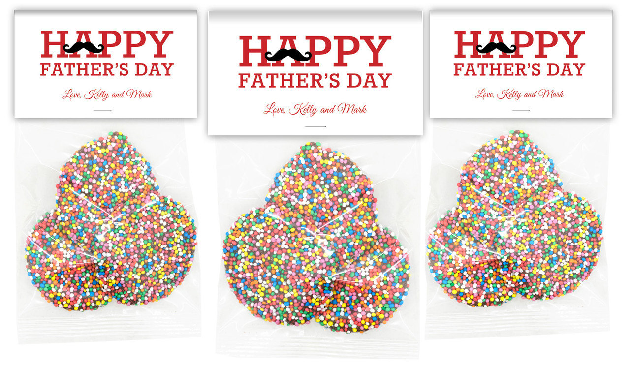 Moustache Father's Day Personalised Speckle Bag