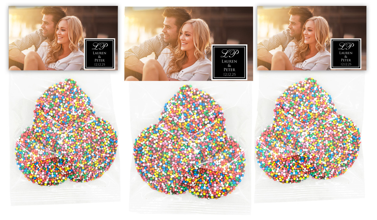 A Photo With Square Personalised Speckle Bag