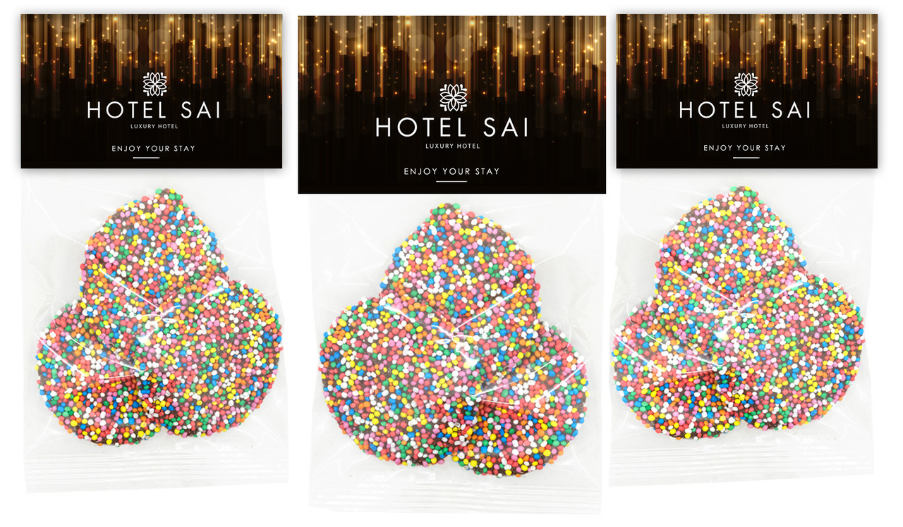 Hanging Glass Hospitality Branded Speckle Bag