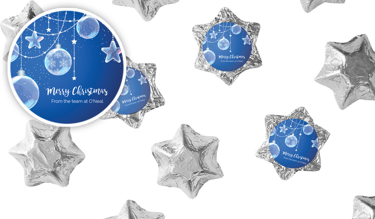 Crystal Baubles Christmas Chocolate Stars