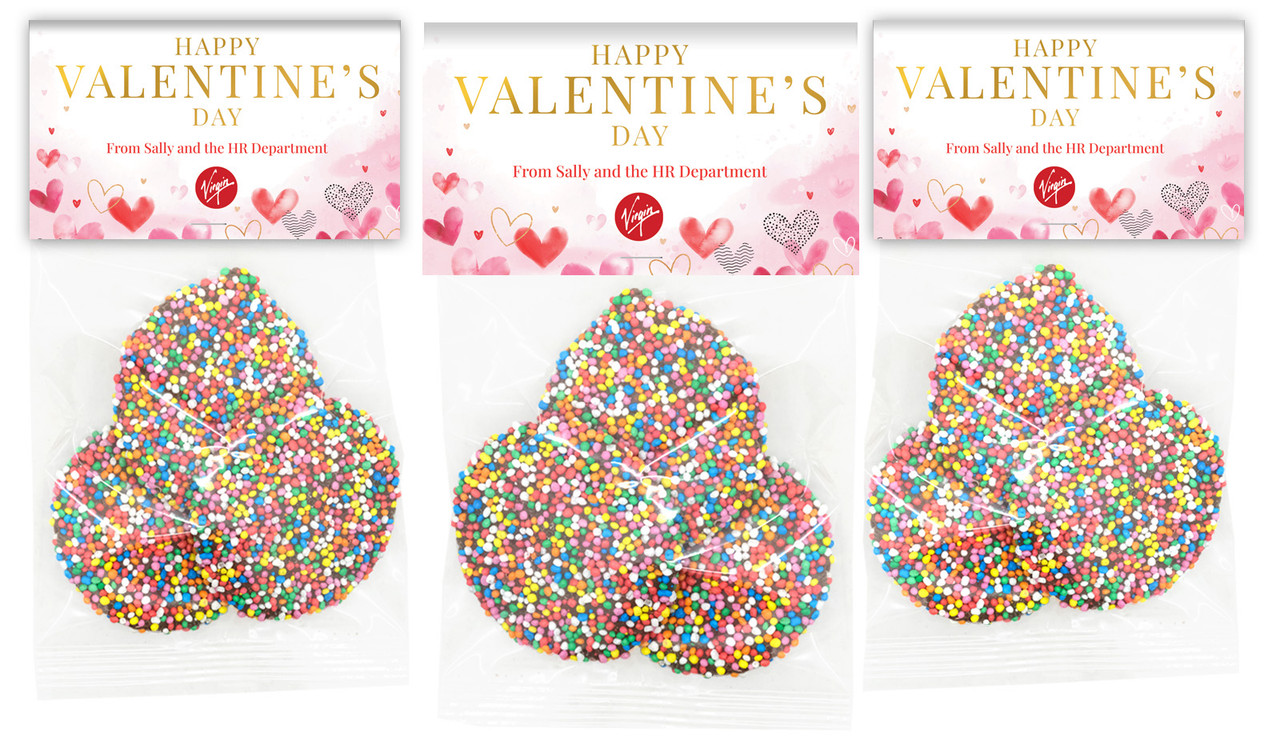 Watercolour Hearts Valentine's Day Speckle Bag