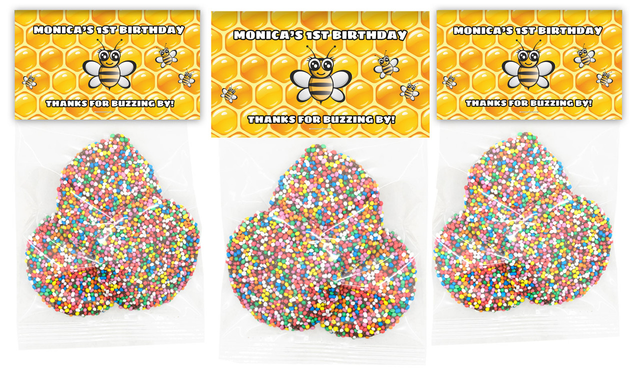 Bumble Bee Personalised Speckle Bag