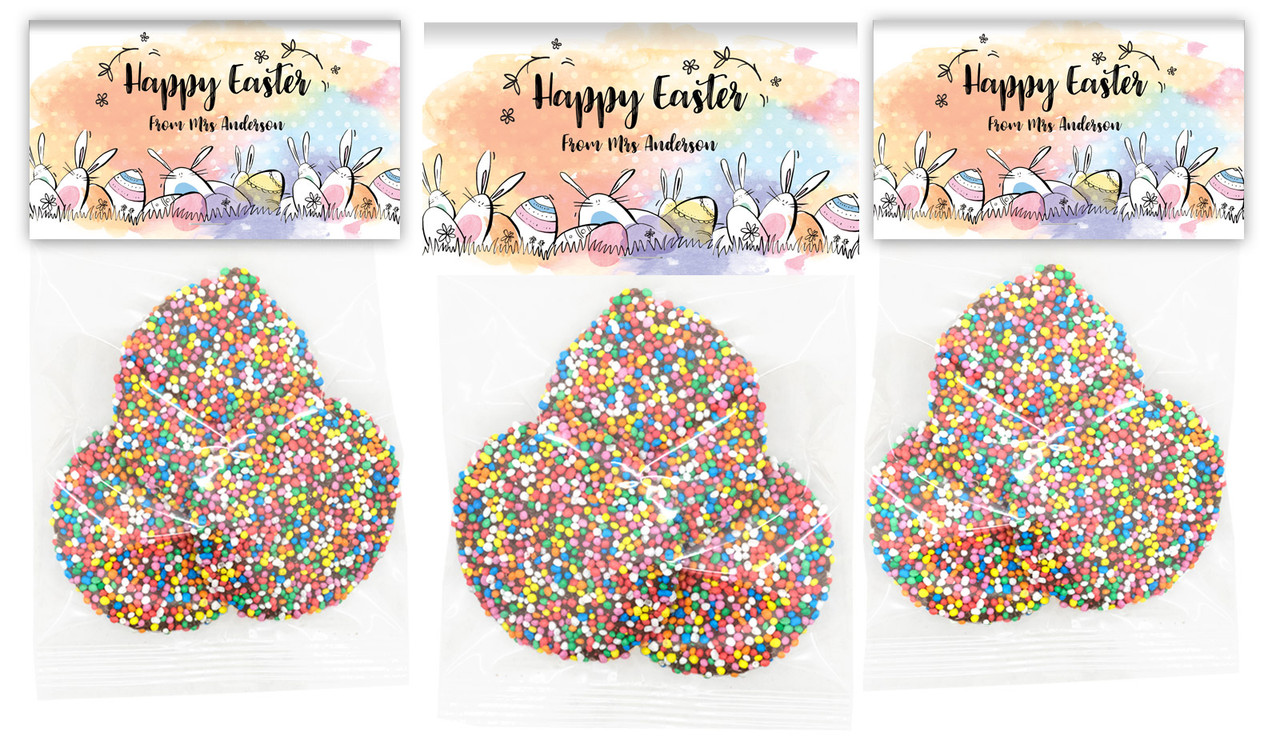 Rainbow Bunnies Personalised Easter Speckle Bag