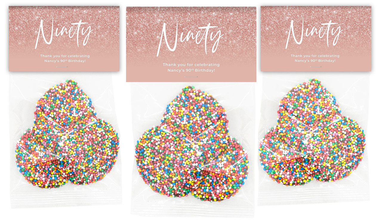 90th Birthday Personalised Speckle Bag
