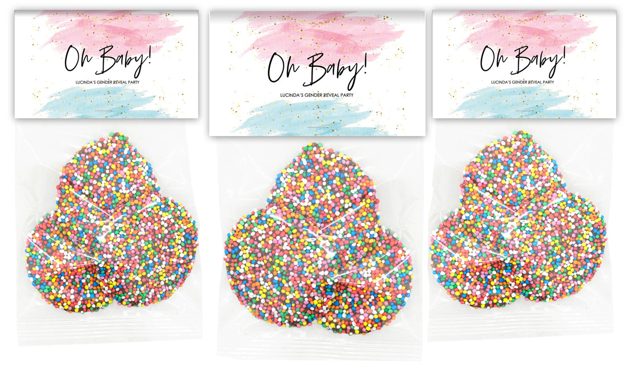 Paint Strokes Gender Reveal Speckle Bag