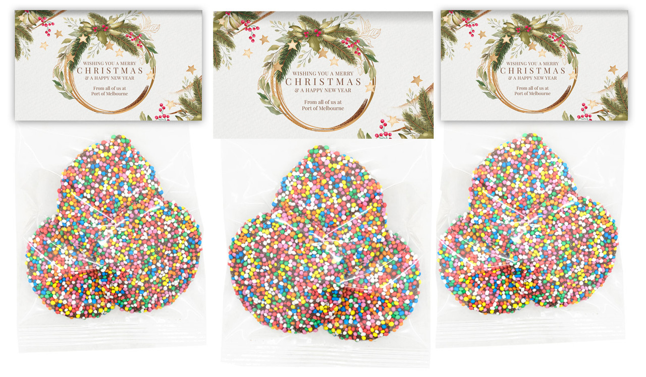 Golden Wreath Christmas Custom Speckle Bag