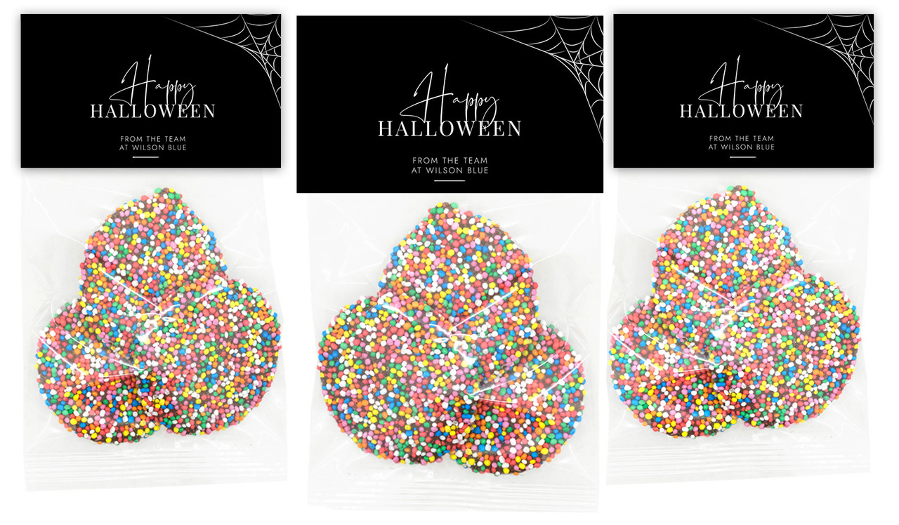 Elegant Web Personalised Halloween Speckle Bag