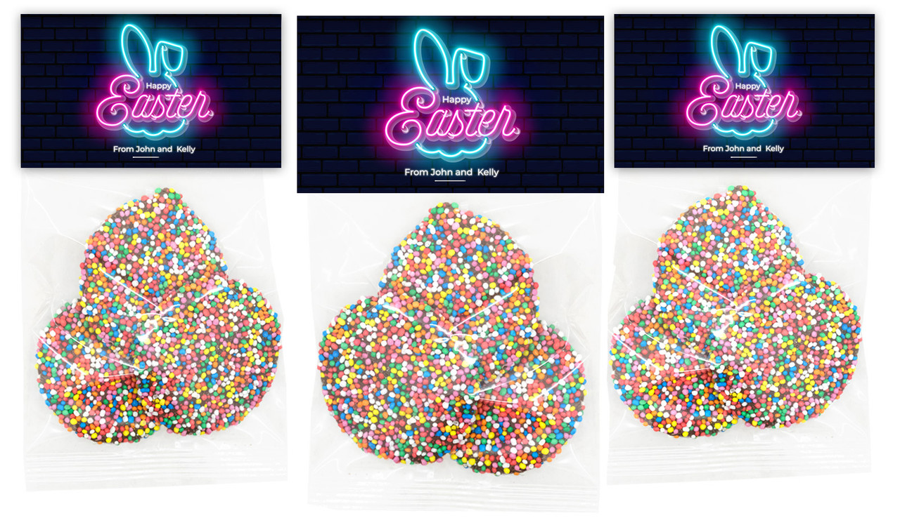 Neon Personalised Easter Speckle Bag