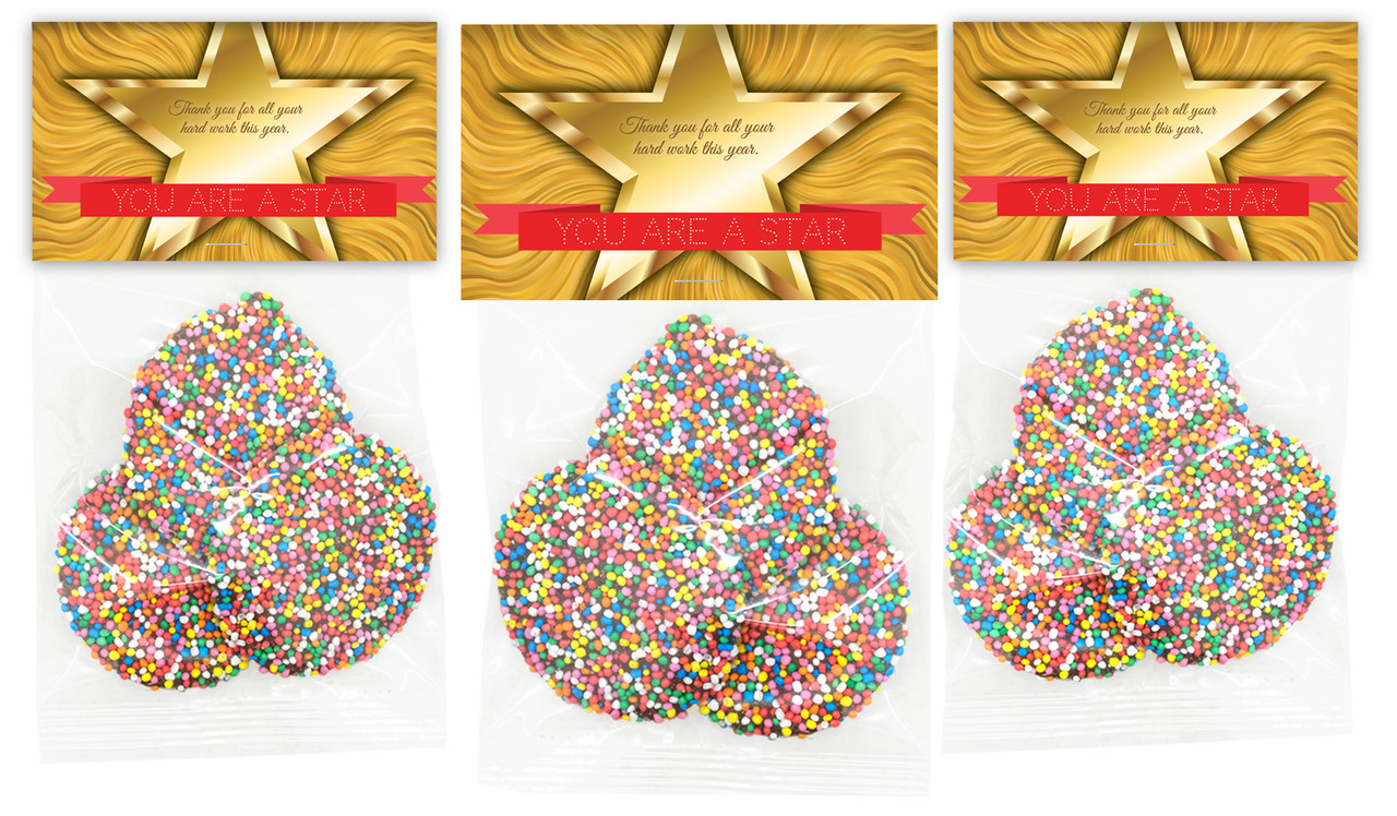 Star Personalised Thank You Speckle Bag