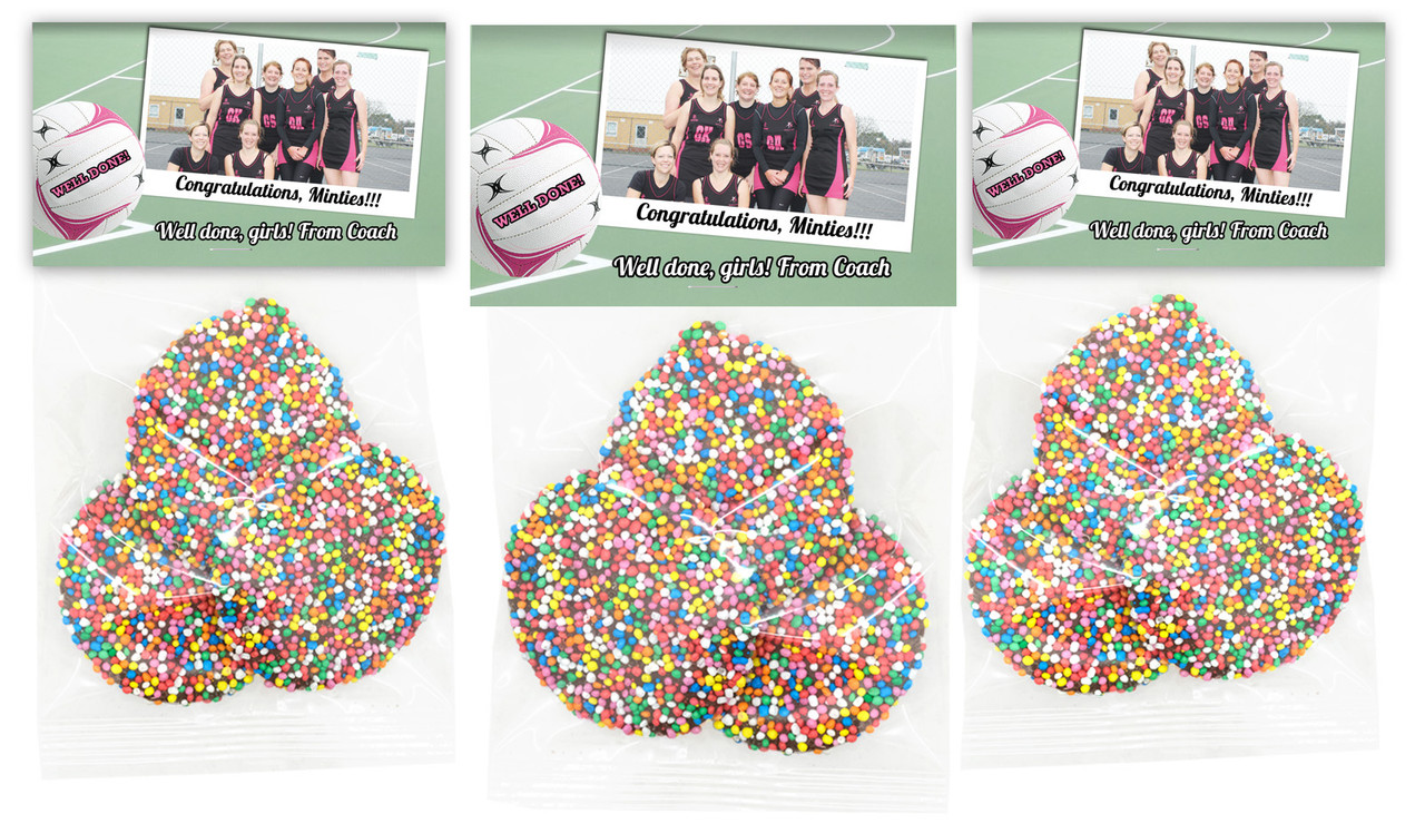 Netball Photo Personalised Speckle Bag
