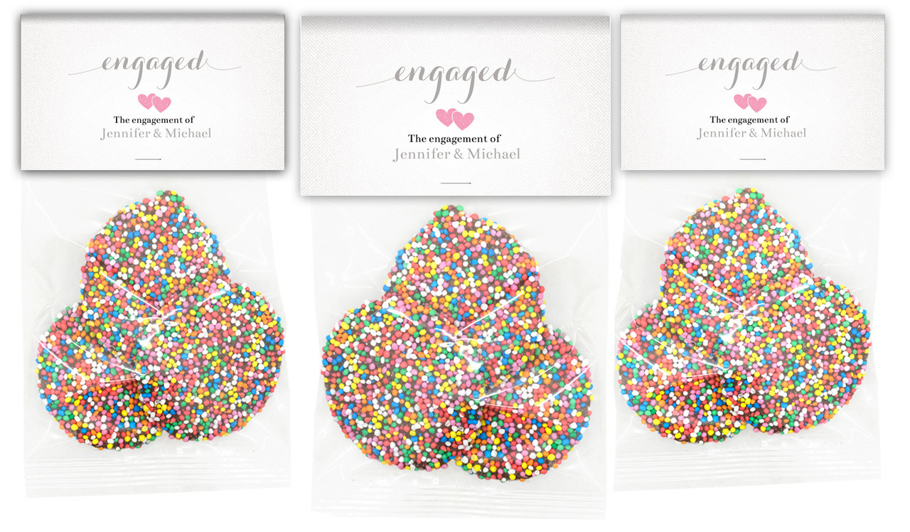 Flowing Words On Canvas Engagement Speckle Bag
