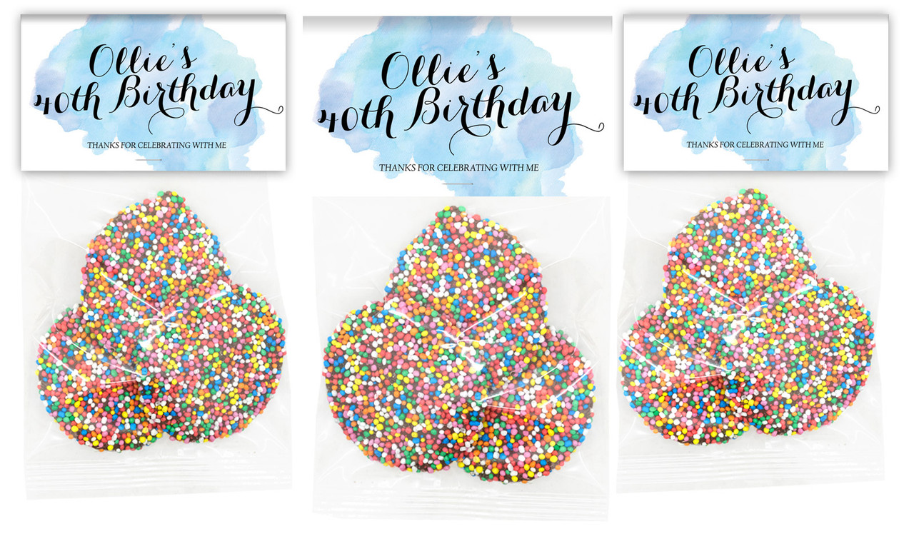 A Splash Of Water Colour Blue Personalised Speckle Bag