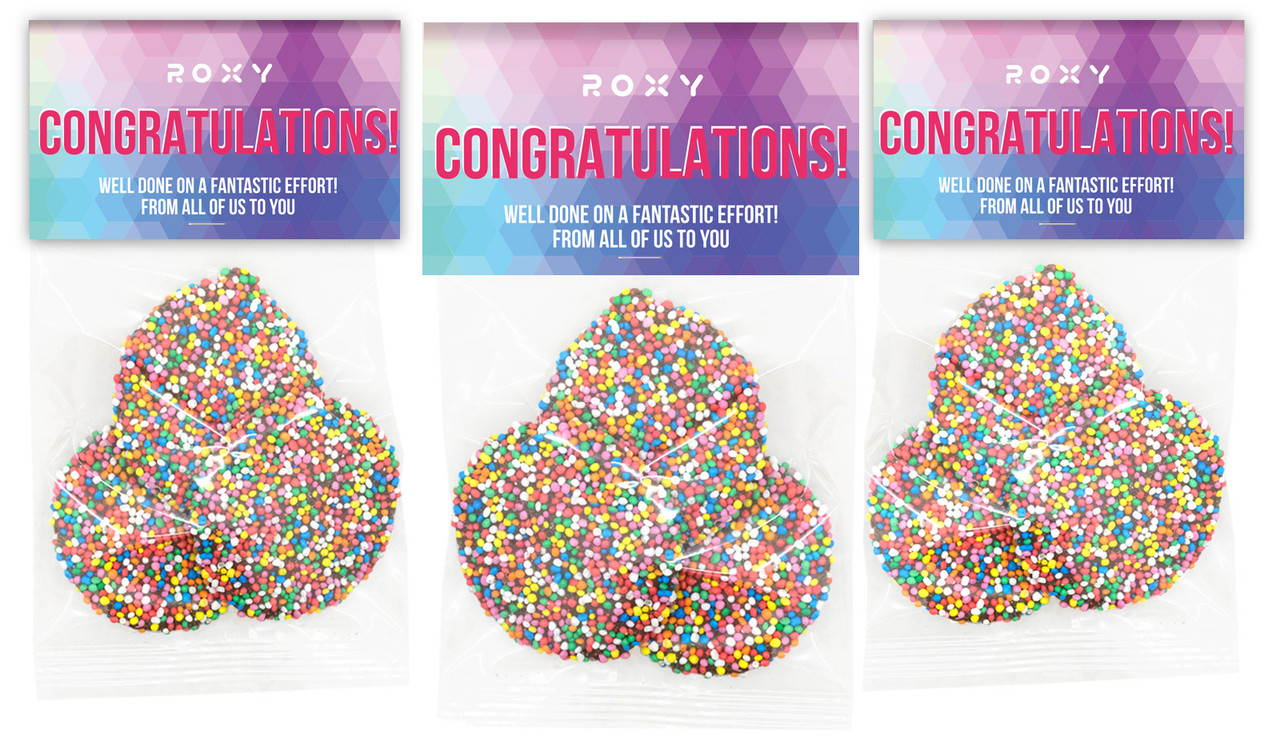Geometric Congratulations Personalised Speckle Bag