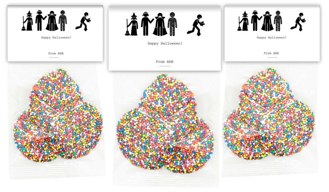 Stick Figures Personalised Halloween Speckle Bag