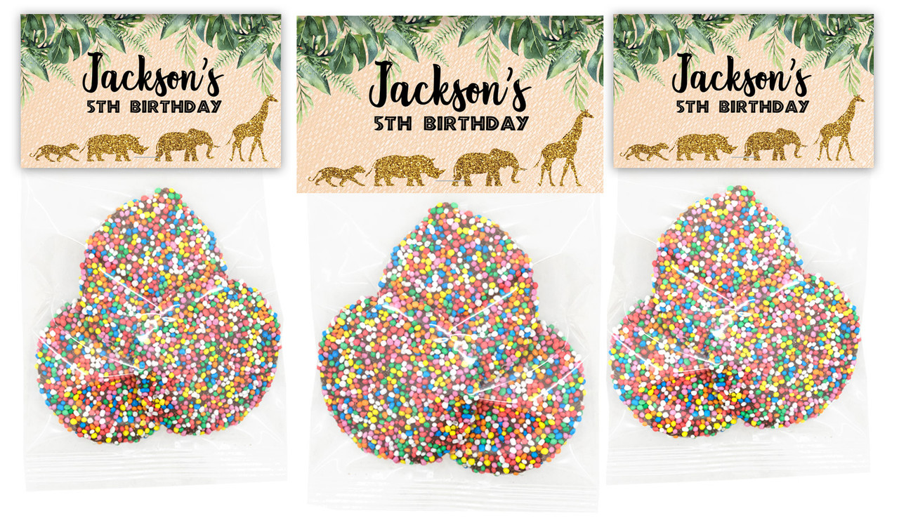 Jungle Gold Birthday Custom Speckle Bags