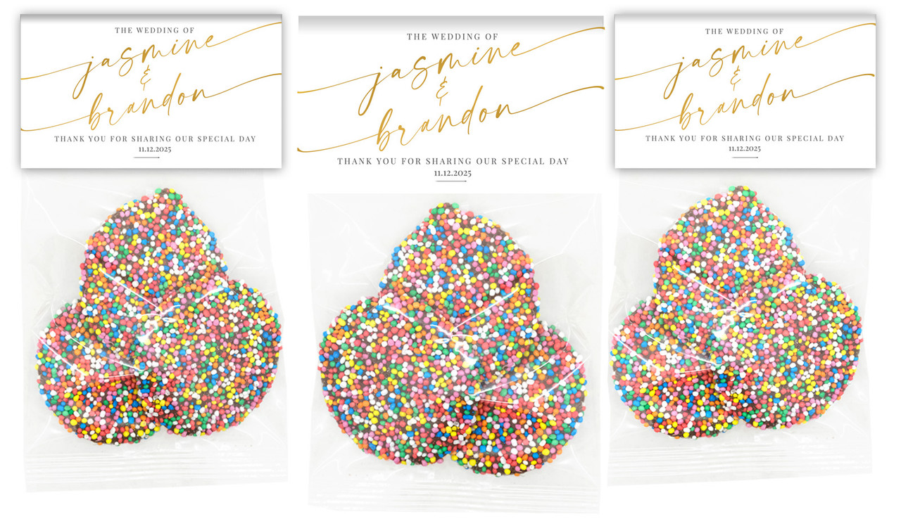 Golden Script Personalised Speckle Bag