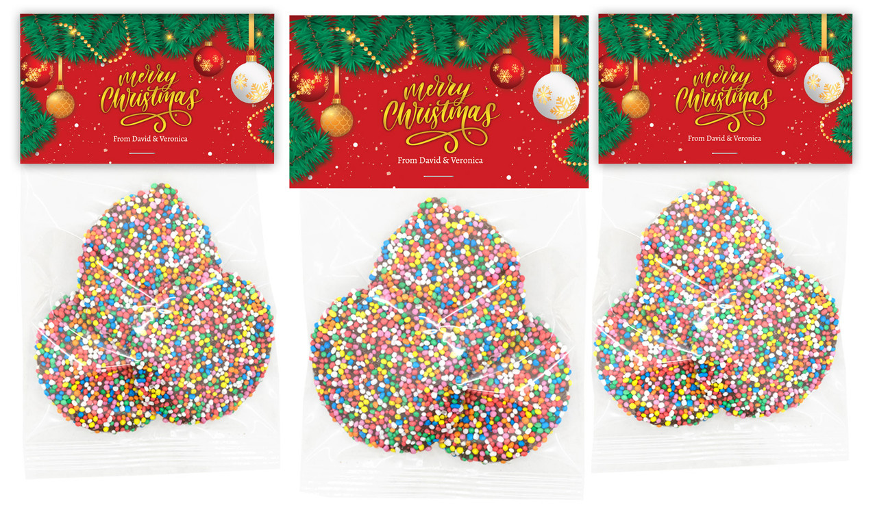 Red Festive Custom Christmas Speckle Bag