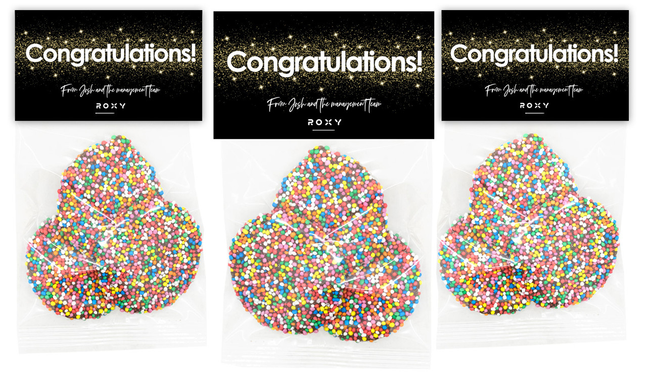 Gold Dust Congratulations Personalised Speckle Bag