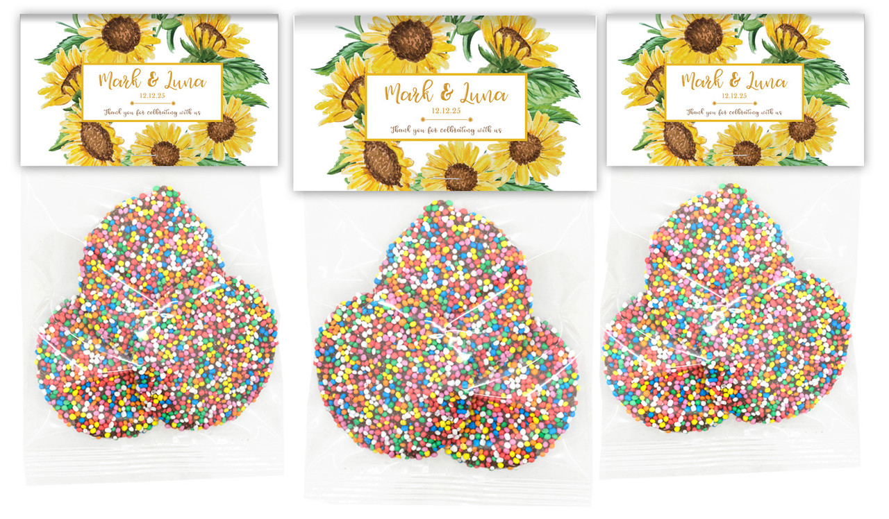 Sunflower Personalised Speckle Bag