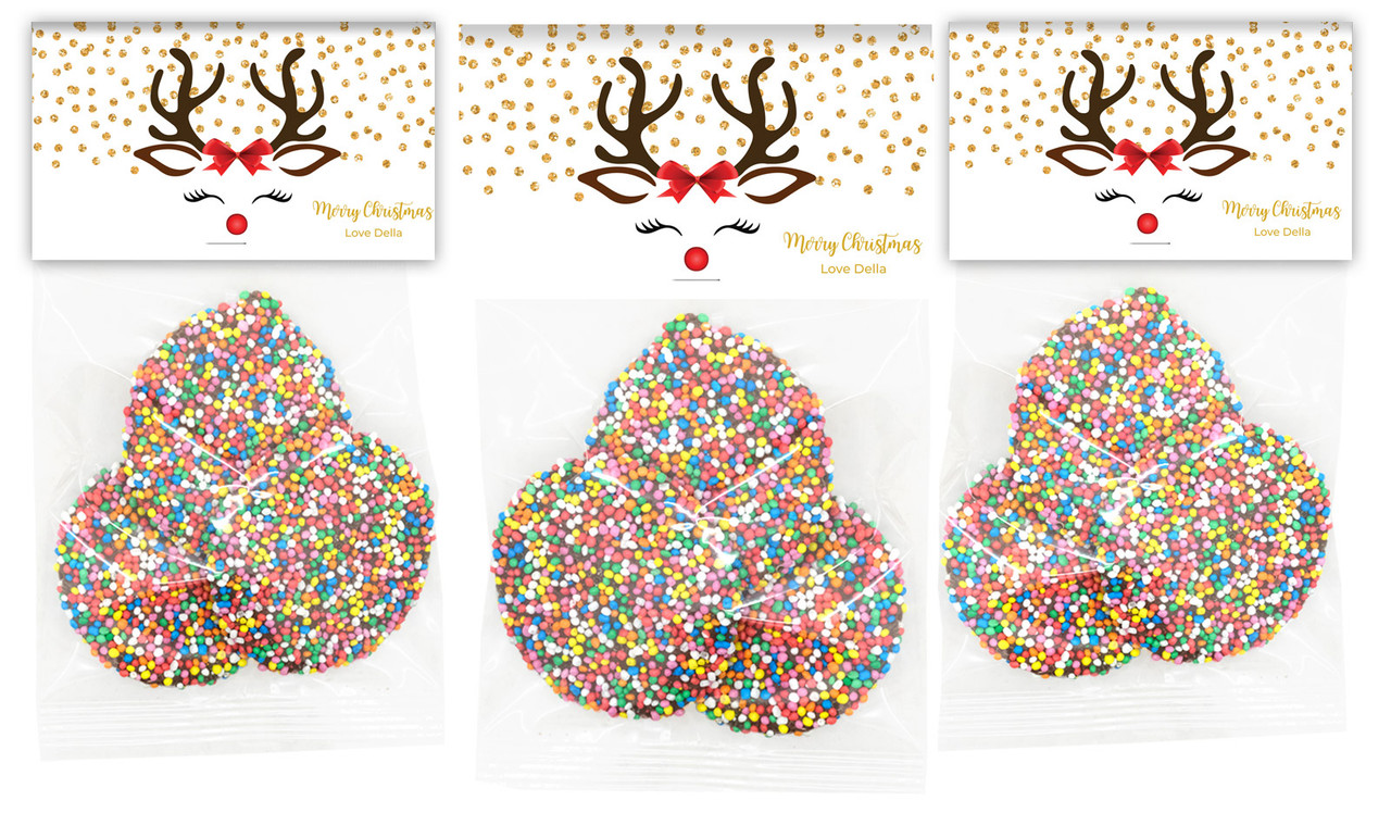 Reindeer Face Custom Christmas Speckle Bag