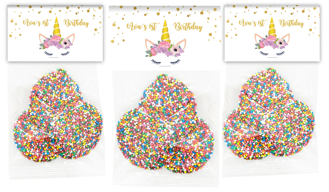 A Pretty Unicorn Birthday Personalised Speckle Bag