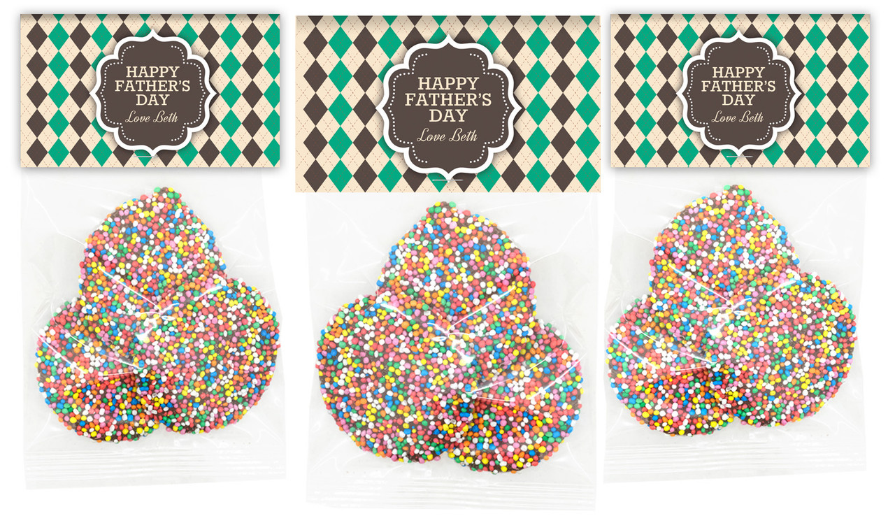 Argyle Fathers Day Personalised Speckle Bag