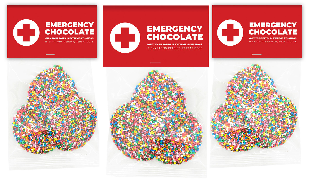 Emergency Chocolate Personalised Speckle Bags