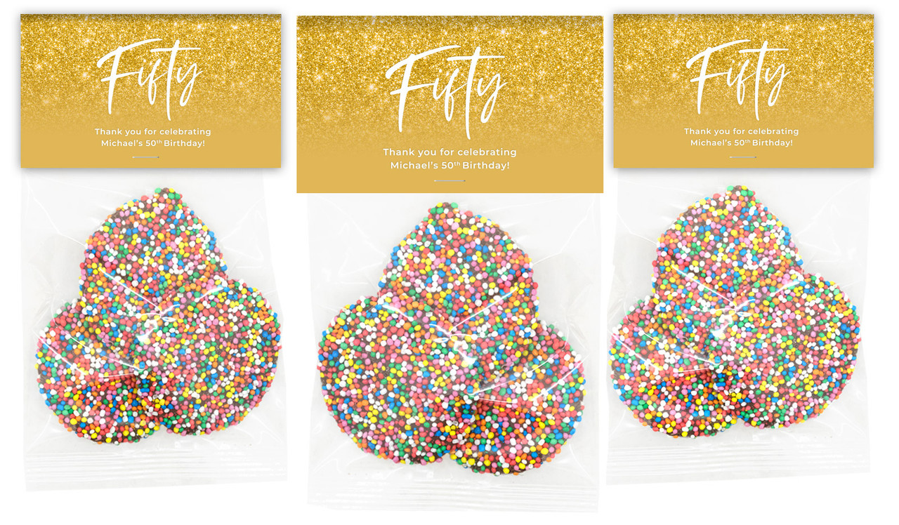 50th Birthday Personalised Speckle Bag